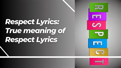 respect lyrics|respect lyrics tcb meaning.